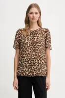 Halenka Dkny dámská, béžová barva, vzorovaná, UE5TIF97