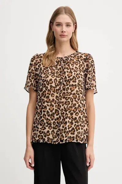 Halenka Dkny dámská, béžová barva, vzorovaná, UE5TIF97