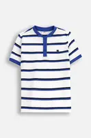 Dětská bavlněná polokošile Coccodrillo bílá barva, vzorovaná, BACK TO SCHOOL BOY