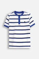 Dětská bavlněná polokošile Coccodrillo bílá barva, vzorovaná, BACK TO SCHOOL BOY