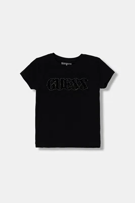 Dětské tričko Guess černá barva, J5YI52 J1314