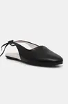 Kožené baleríny Calvin Klein BALLERINA SLING BACK LTH