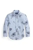 Košile Polo Ralph Lauren modrá barva, 322970731001