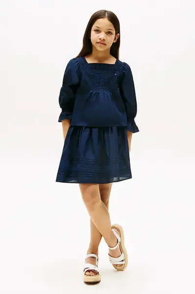 Dětská bavlněná sukně Tommy Hilfiger