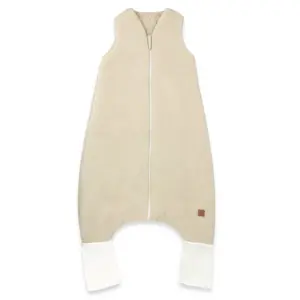 Baby Nellys Mušelínový spací vak se zahrnovacími nohavičkami - béžový, vel. S