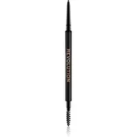 Makeup Revolution Precise Brow Pencil precizní tužka na obočí s kartáčkem odstín Brown 0.05 g