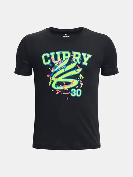 Under Armour Tričko UA CURRY LOGO SS-BLK - Kluci