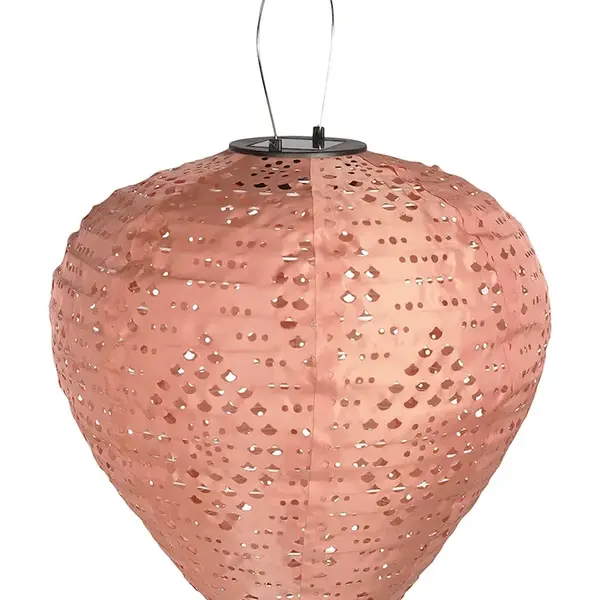 Solární LED svítilna House Nordic Greatham 30 cm růžová barva