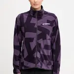 Outdoorová mikina adidas TERREX Multi dámská, fialová barva, vzorovaná, JN0996