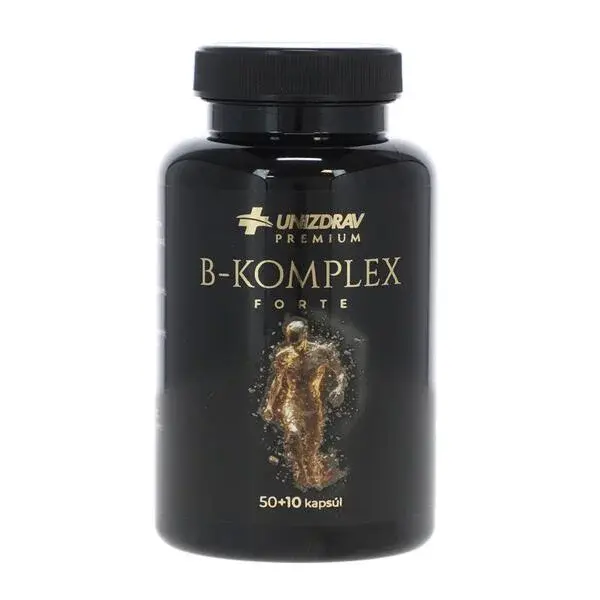 B-komplex Forte UNIZDRAV, 50 + 10 kapsúl zdarma