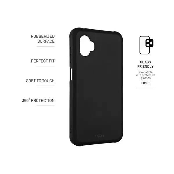 Zadní pogumovaný kryt FIXED Story pro Samsung Galaxy Xcover7 Pro, černá