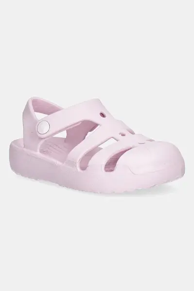 Dětské sandály Crocs CLASSIC FISHERMAN KIDS růžová barva, 210626