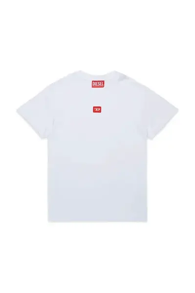 Dětské bavlněné tričko Diesel TXDIEGO T-SHIRT bílá barva, s aplikací, J02501