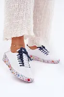 Boto Kožené Polobotky Na Vzorované Platformě Artiker