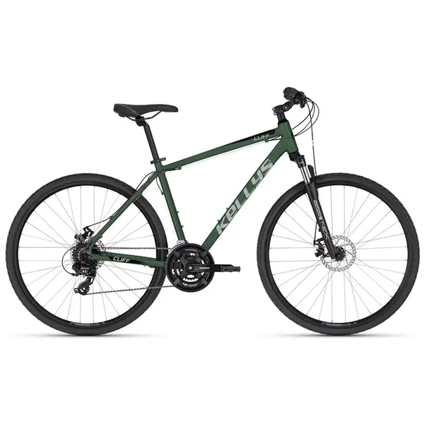 Pánské crossové kolo KELLYS CLIFF 70 28" 10.0 L (21", 175-190 cm) Moss Green