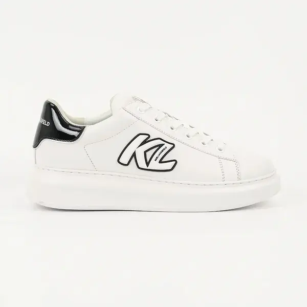 Kožené tenisky Karl Lagerfeld KAPRI MENS pánské, bílá barva, KL52535A