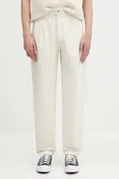 Bavlněné kalhoty A.P.C. pantalon willow pánské, béžová barva, COGBJ.F08486