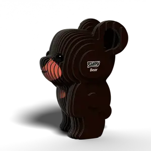 EUGY Medvěd grizzly 3D kartonová skládačka
