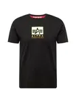 ALPHA INDUSTRIES Tričko  limetová / oranžová / čierna