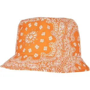 Bandana Print Bucket Hat oranžová