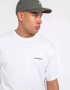 Tričko Carhartt WIP S/S Script Embroidery T-Shirt White / Black