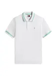 Tommy Jeans Tričko  svetlosivá / zelená