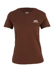 ALPHA INDUSTRIES Tričko  hnedá / rosé