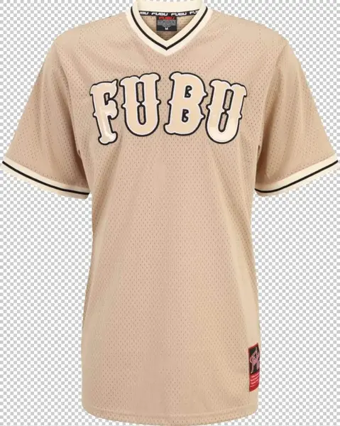 FUBU Tričko  béžová / piesková / biela
