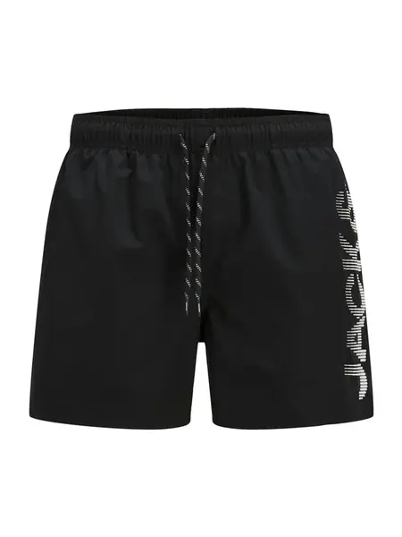 Jack & Jones Plus Plavecké šortky 'JPSTMaui'  čierna / biela