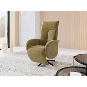 Sit & More RELAXAČNÍ KŘESLO, textil, olivově zelená