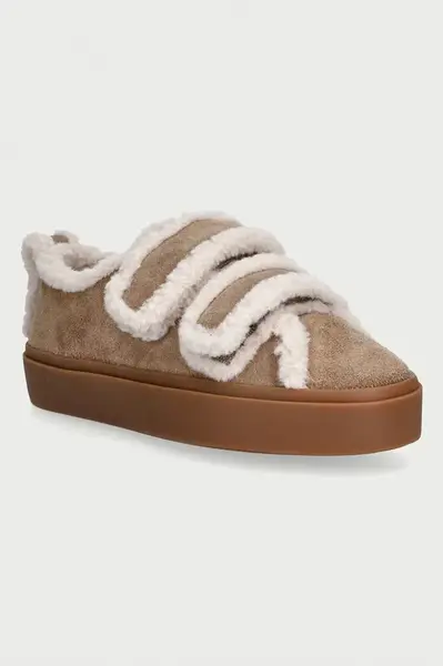 Inuikii  Shearling Low Velcro sneakers boty dámské semišové