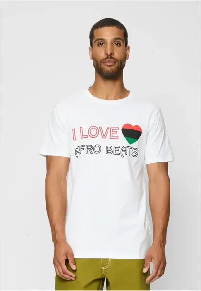 I Love Afro Beats Tee bílé