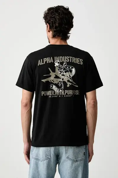 Alpha Industries  tričko pánské bavlněné Noseart Backprint