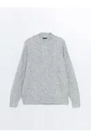 LC Waikiki Half Turtleneck Self-Patterned Women's Knitwear Sweater