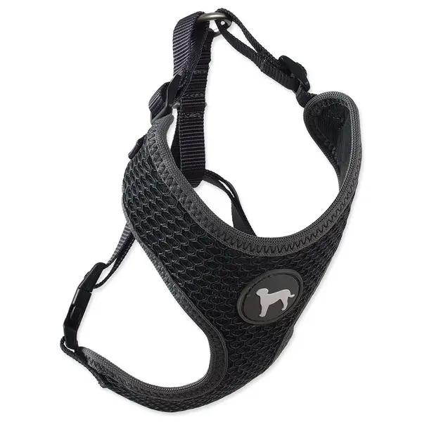 ACTIVE DOG Postroj Mellow L šedý 2x45-65cm