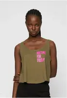 Ladies Waiting For Friday Box Tank olivový