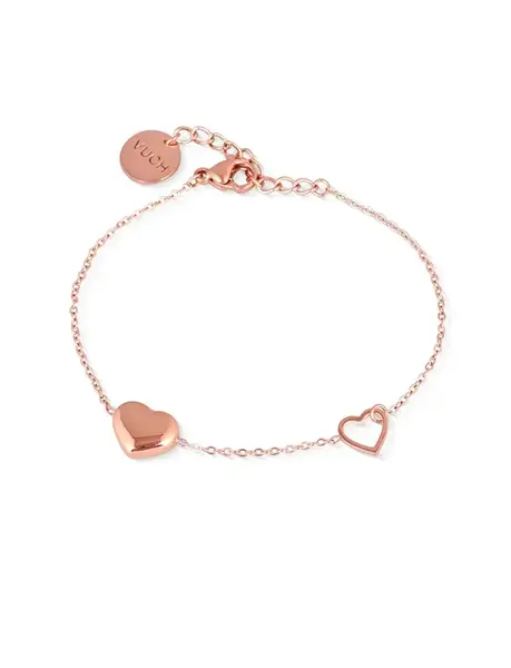 Vuch Jemný bronzový náramek Loyalty Rose Gold