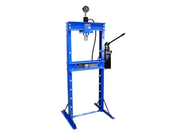 GEKO Hydraulický dílenský lis 20 T, s ruční dvojitou pumpou