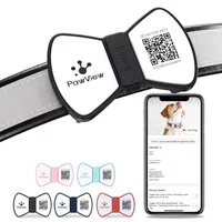 PawView chytrá známka pro psy pánský motýlek - černá