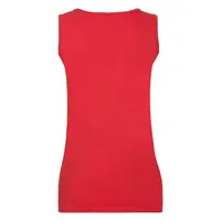 Valueweight Vest Fruit of the Loom Women's Red T-shirt