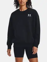 Under Armour Mikina Essential Flc OS Crew-BLK - Dámské