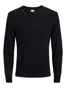 JACK & JONES Sveter  čierna
