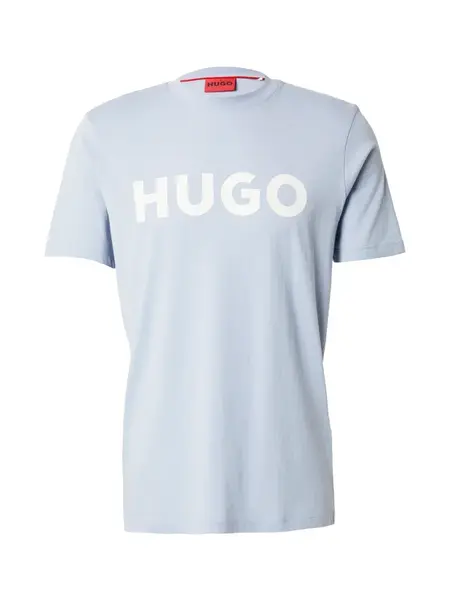 HUGO Tričko 'Dulivio'  svetlomodrá / biela
