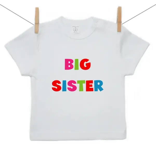 Boodyy Tričko s krátkym rukávom Big sister 98 (2-3 roky)
