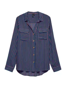 VERO MODA Blúzka 'VMBUMPY'  tmavomodrá / svetlofialová