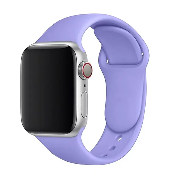 BStrap Soft Silicone remienok na Apple Watch 42/44/45mm, Light Purple