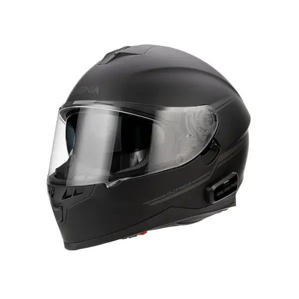 Moto přilba s integrovaným headsetem SENA Outride Matt Black matně černá S (55-56)