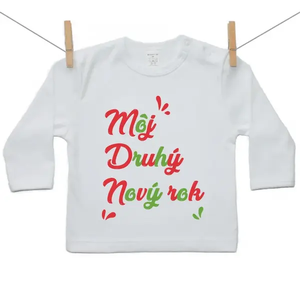 Boodyy Tričko s dlhým rukávom Môj druhý Nový rok 98 (2-3 roky)