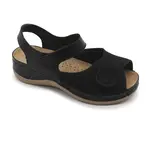 Leon 934 Dámske zdravotné kožené sandále 38 - 24cm, čierna, 4,5 cm