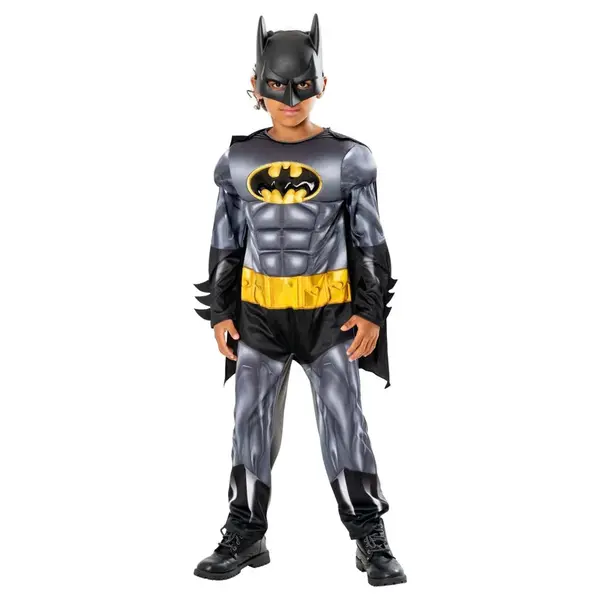 Batman metallic lux, Karnevalový kostým 5-6 rokov-RUBIES